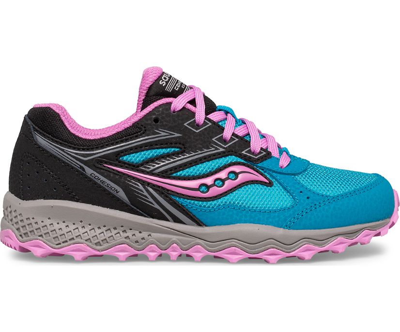 Tenis Saucony Cohesion Tr14 Encaje Niños Azules Rosas Negros | México 855VRWD